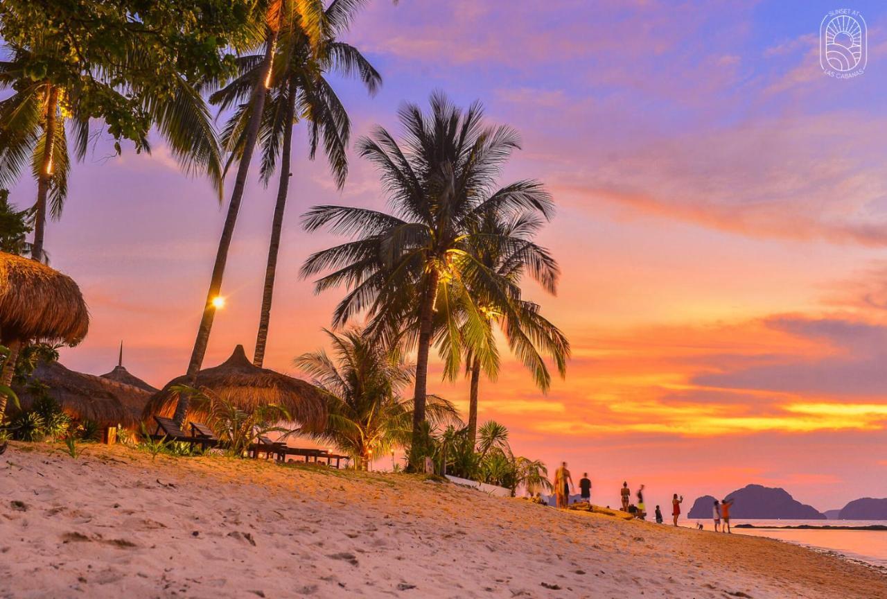 Sunset At Las Cabanas El Nido Exterior foto